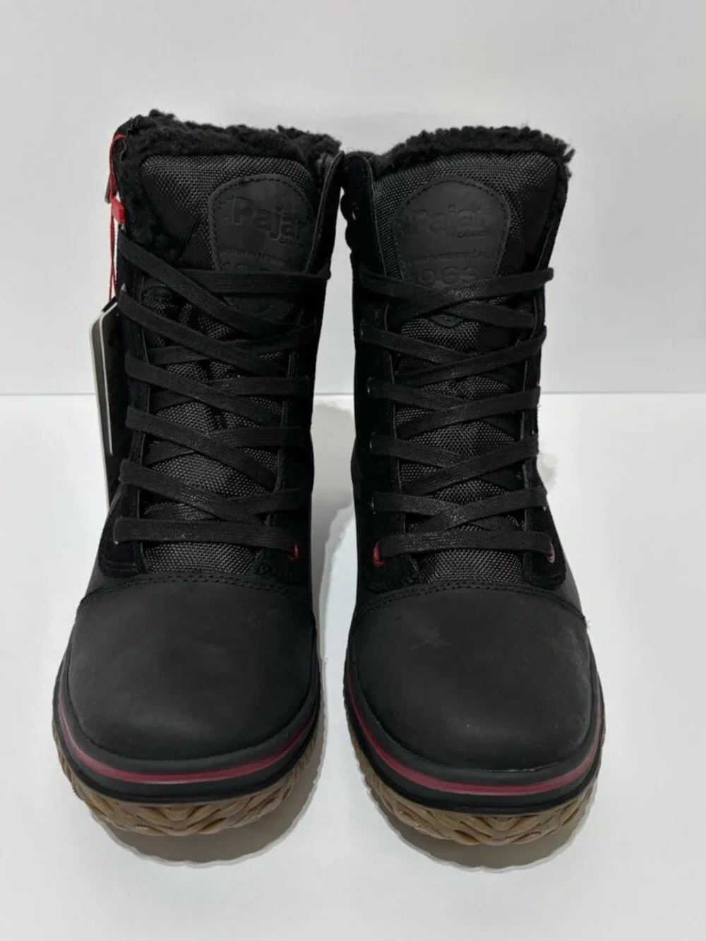 Pajar Men’s Trooper 2.0 Black Leather Winter Boots, Size US 10 M, EUR 43